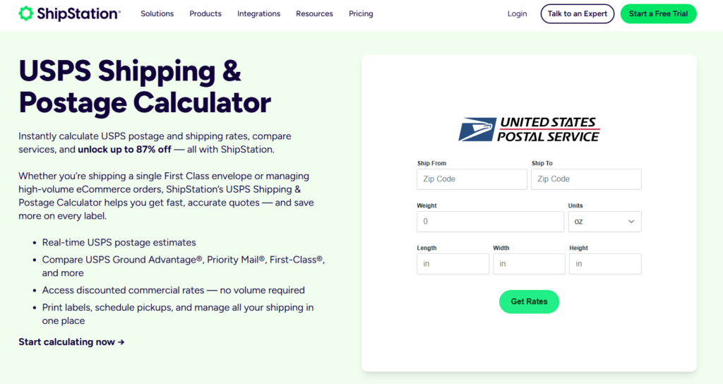 Shipping Calculator - ShipStation