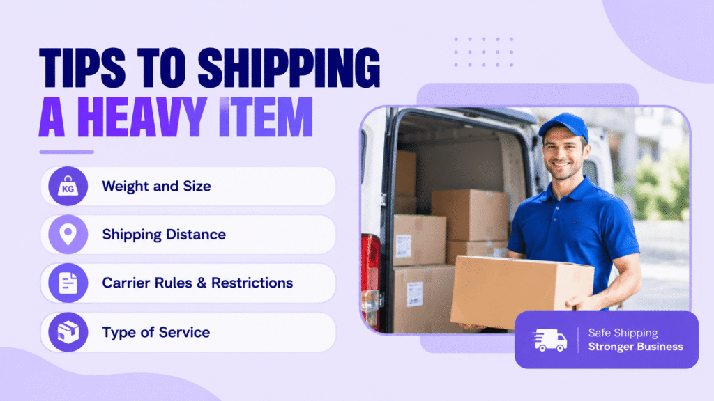 Tips to ship heavy items