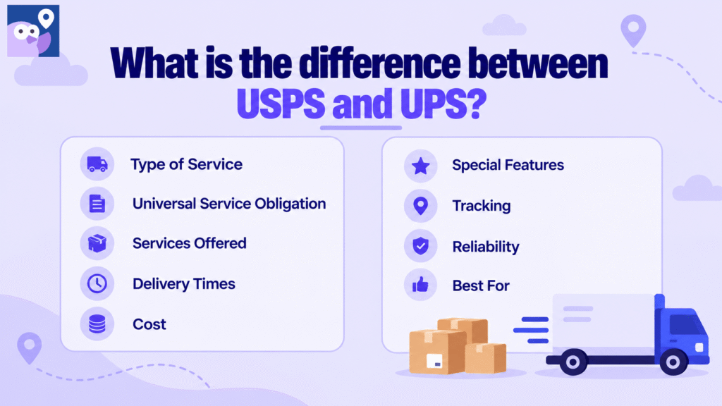 What is the difference between USPS vs UPS