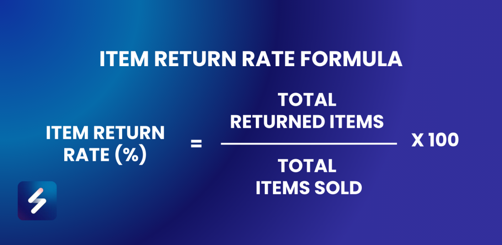 item return rate formula