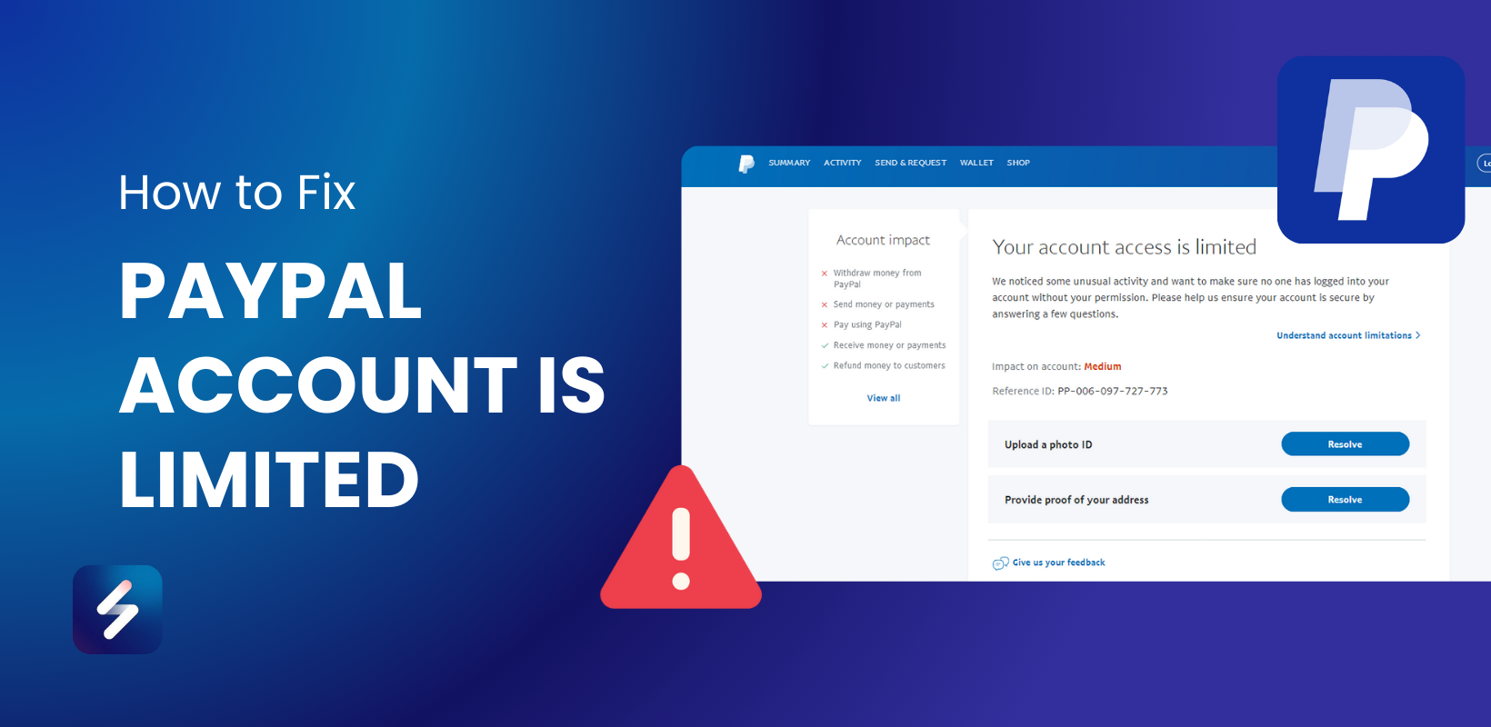 paypal account is limited