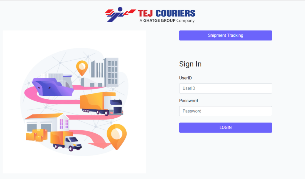 Tej Couriers tracking