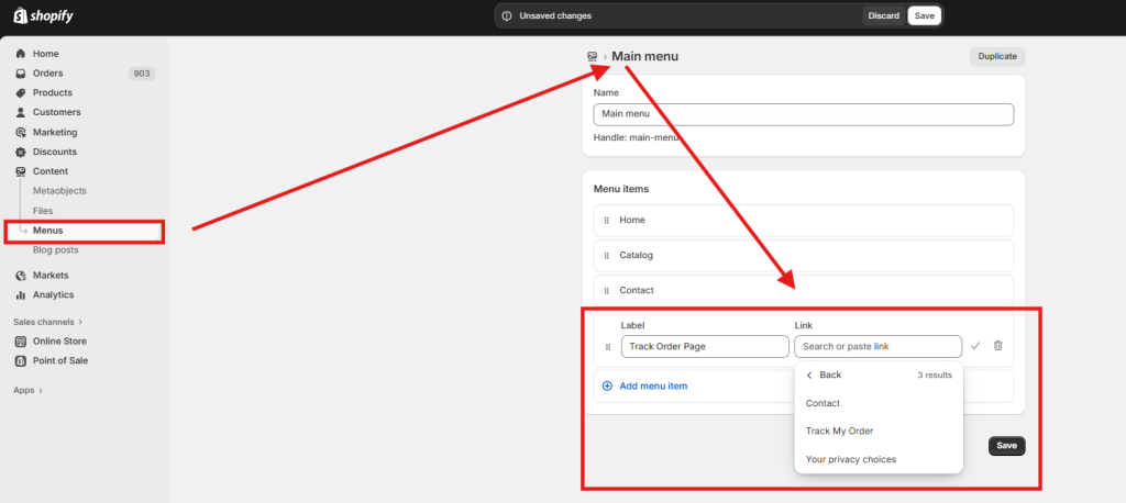 Add Navigation Links