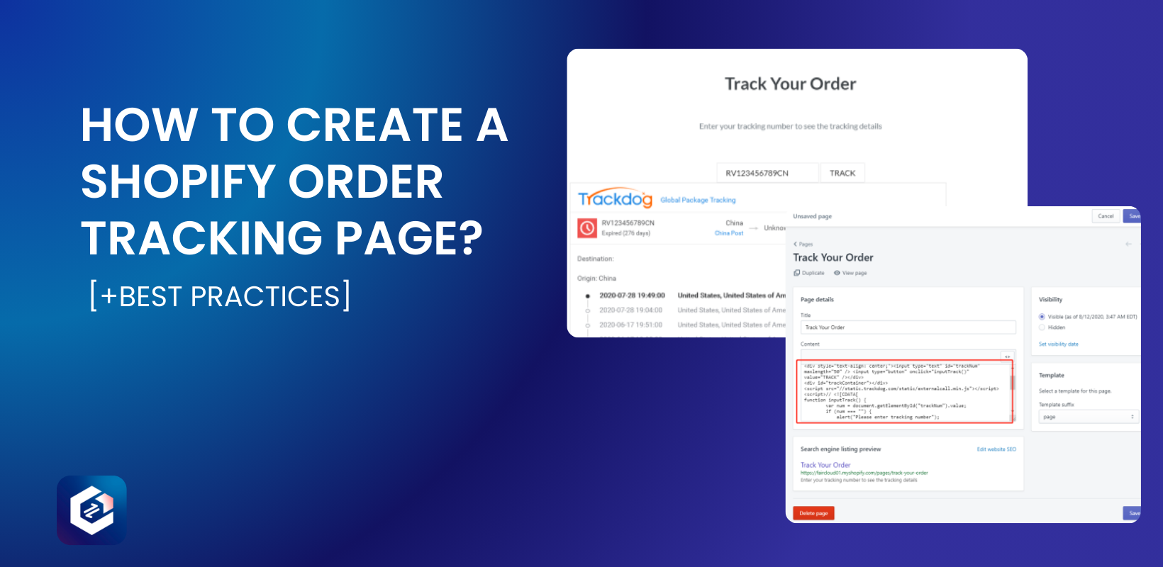 How To Create A Shopify Order Tracking Page?