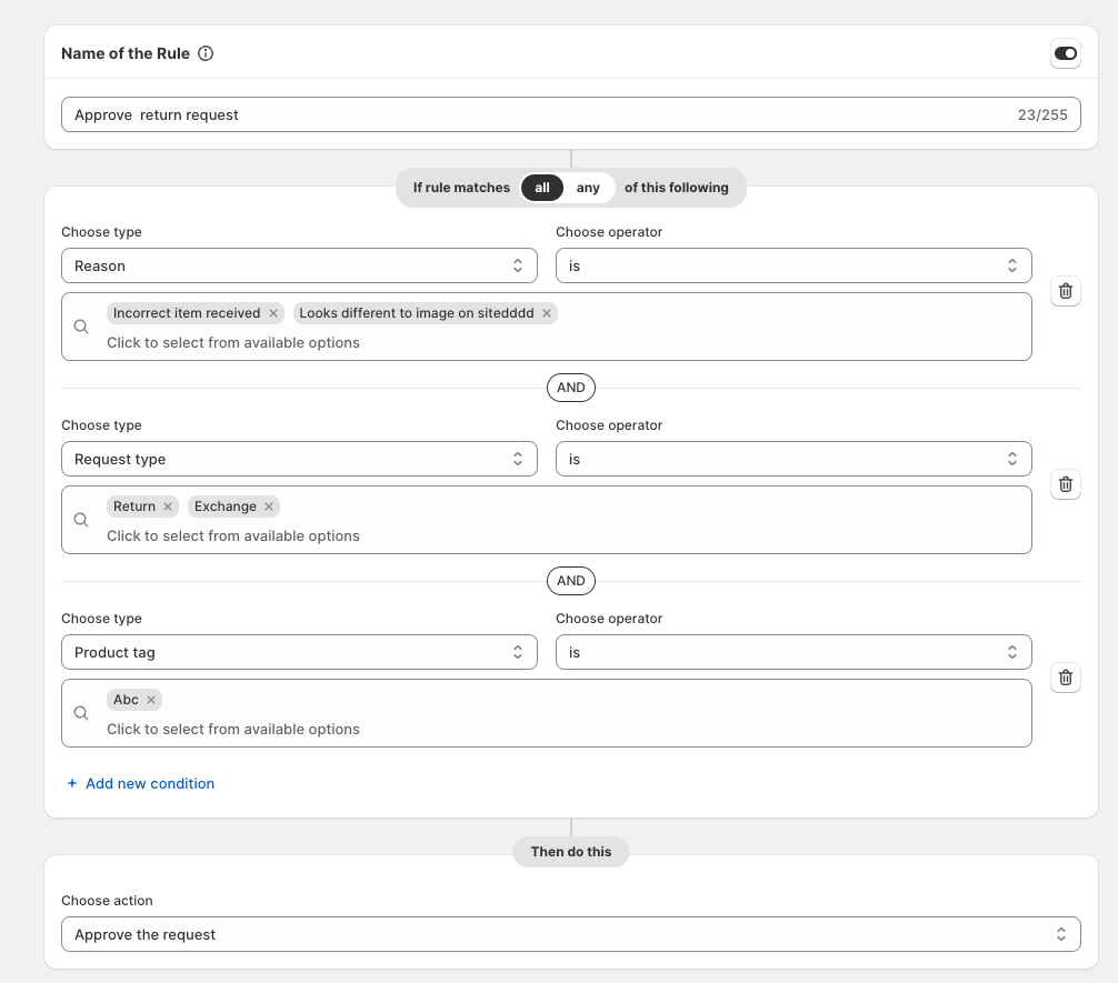 Auto Approve Request feature