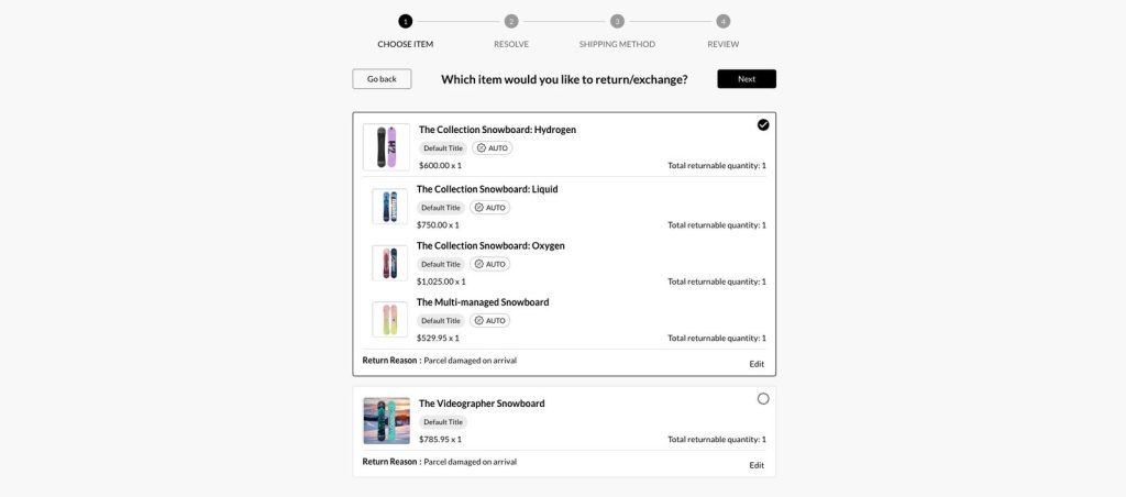 Synctrack return portal