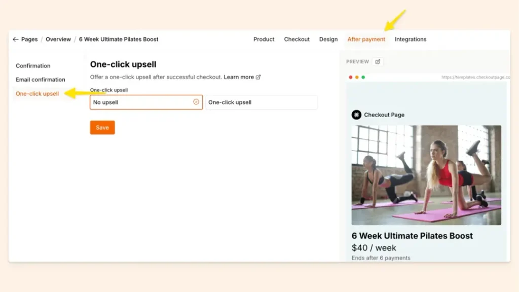 shopify one click upsell