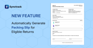 Synctrack Returns - Packing Slip