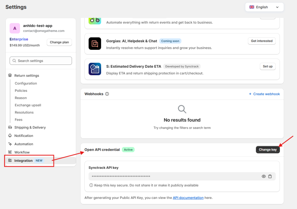 Complete guide to generate Synctrack API Key