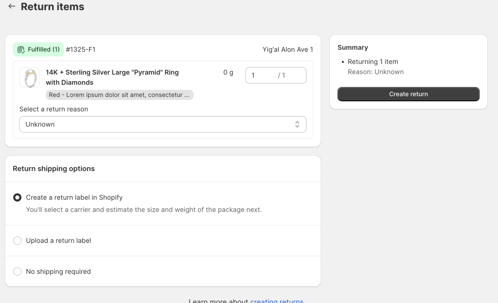 What Is a Shopify Return Label