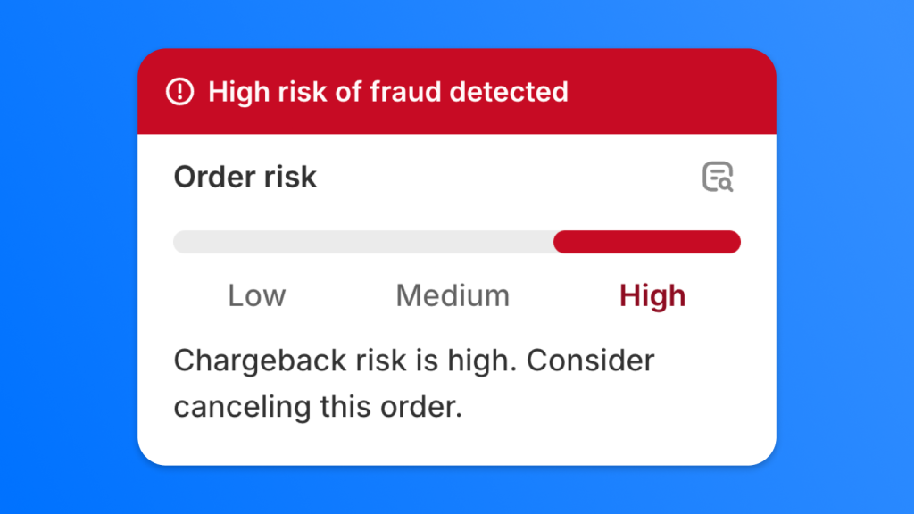 Chargeback risk