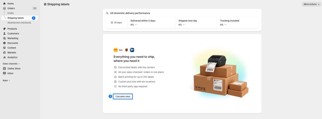 How to Create Shipping Labels on Shopify