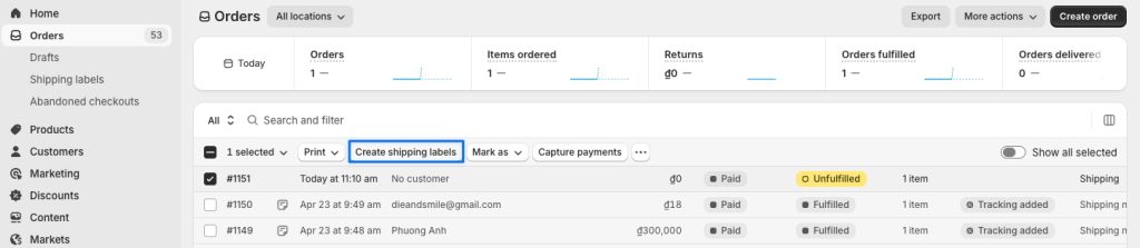 How to Print Shipping Labels from Shopify