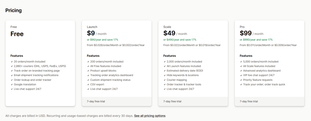 Flexible pricing