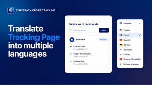Synctrack Order Tracking - Translate Tracking Page