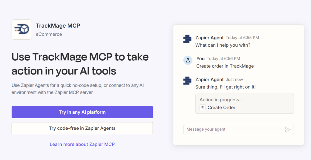 TrackMage MCP