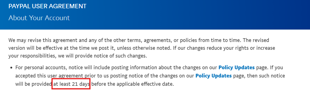 paypal account hold
