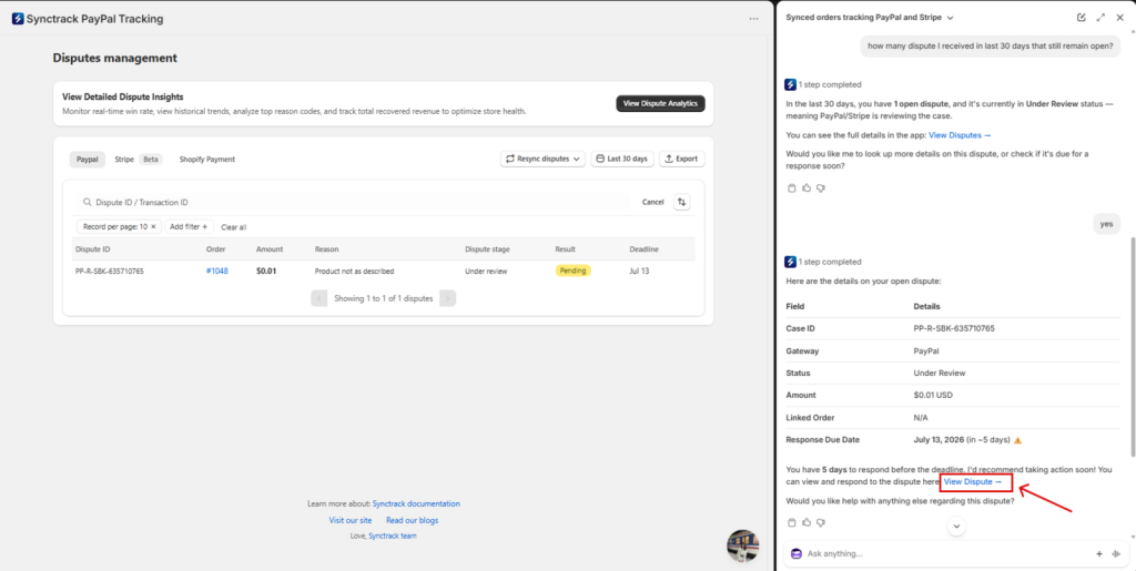Check disputes that need your response