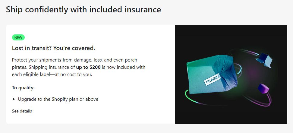 Native Shopify Shipping