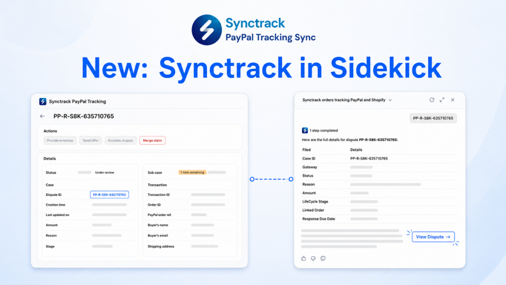 Synctrack in Sidekick