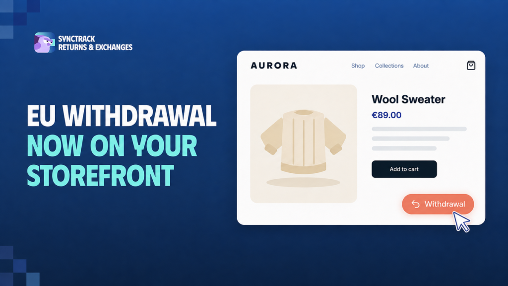 EU Withdrawal Button on storefro
