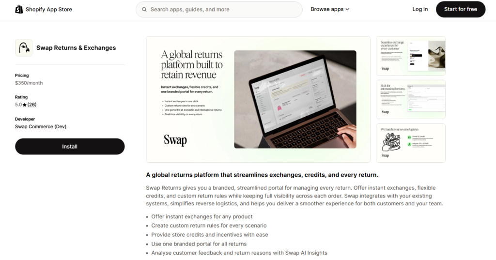 Swap Returns