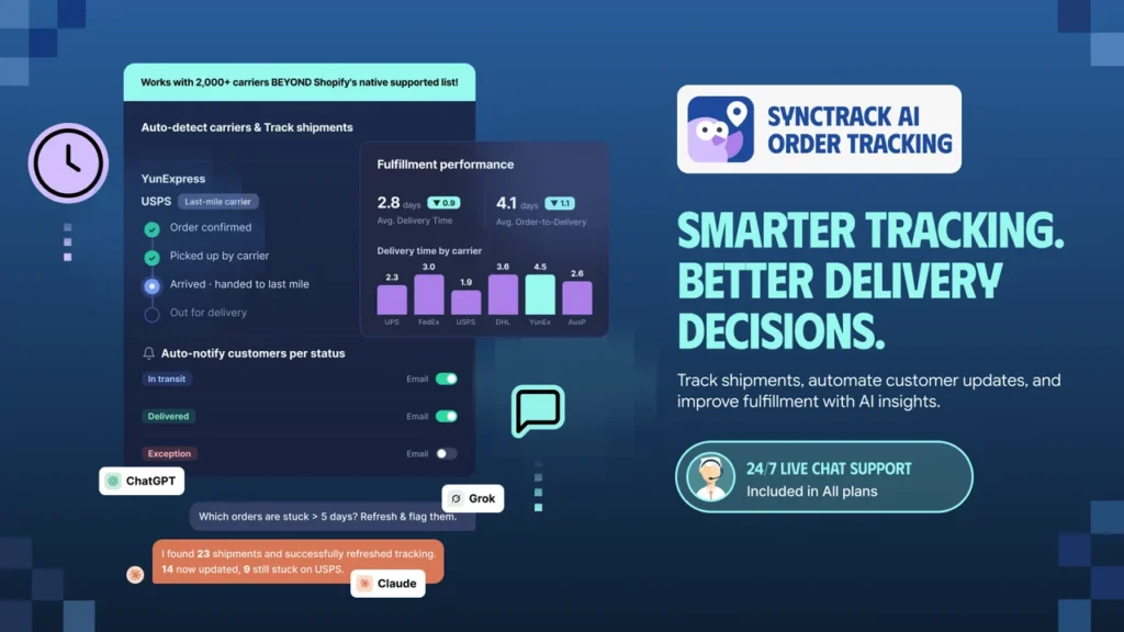 Synctrack AI Order Tracking 