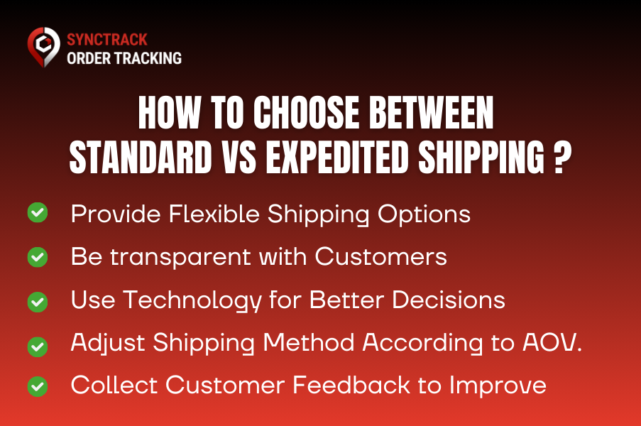 How To Choose Between Standard vs Expedited Shipping?